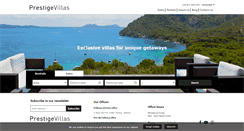 Desktop Screenshot of prestigevillas.com